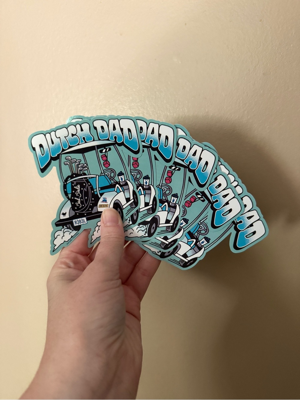 Set of FIVE - Dutch Bros 2026 Father’s Day exclusive sticker